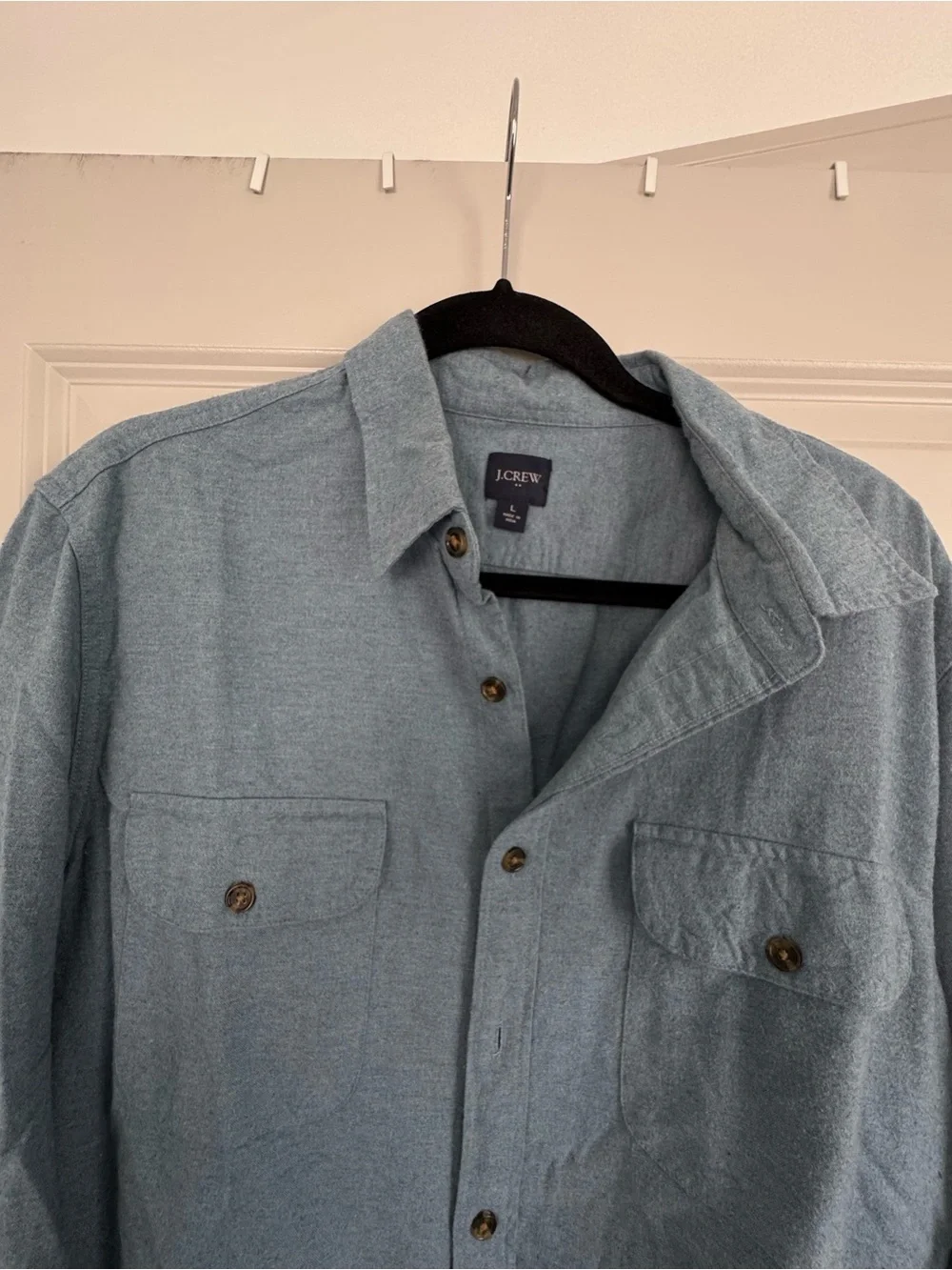 J. Crew Men's Light Blue Button-Up Shirt